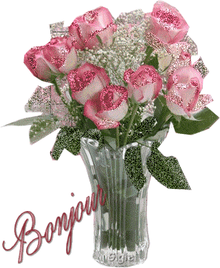 bonjour avec des fleurs